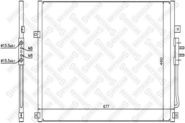 Condenser, air conditioning (10-45377-SX)