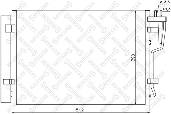 Condenser, air conditioning (10-45609-SX)