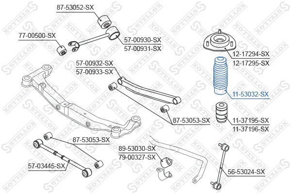 Protective Cap/Bellow, shock absorber (11-53032-SX)