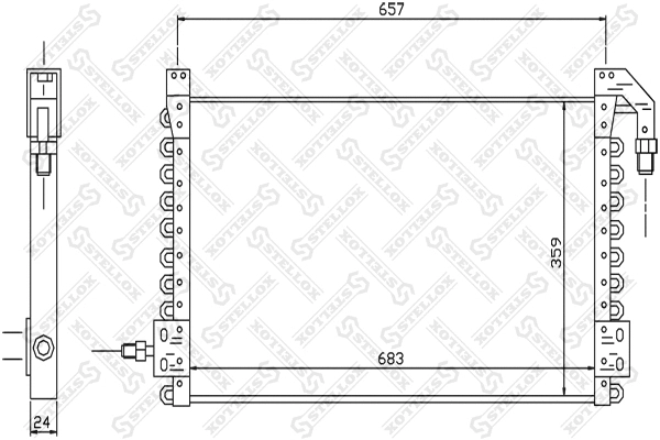 Condenser, air conditioning (87-39106-SX)