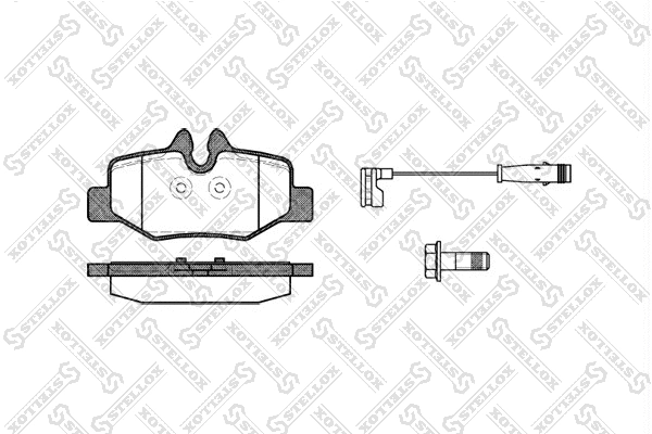 Brake Pad Set, disc brake (1121 002-SX)