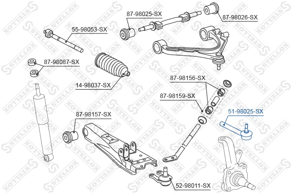 Tie Rod End (51-98025-SX)