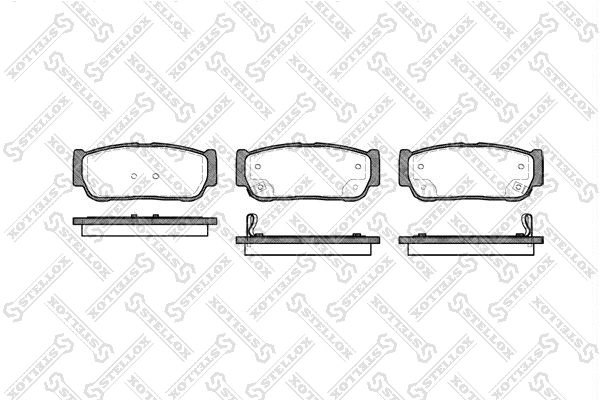 Brake Pad Set, disc brake (1074 002-SX)