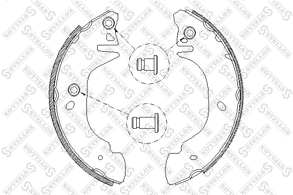 Brake Shoe Set (316 101-SX)