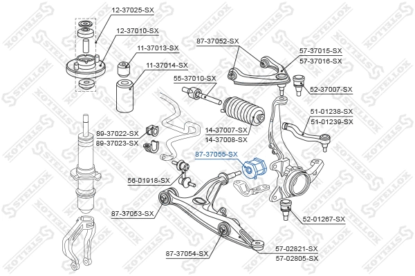 Mounting, control/trailing arm