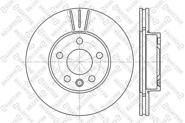Brake Disc (6020-2545V-SX)