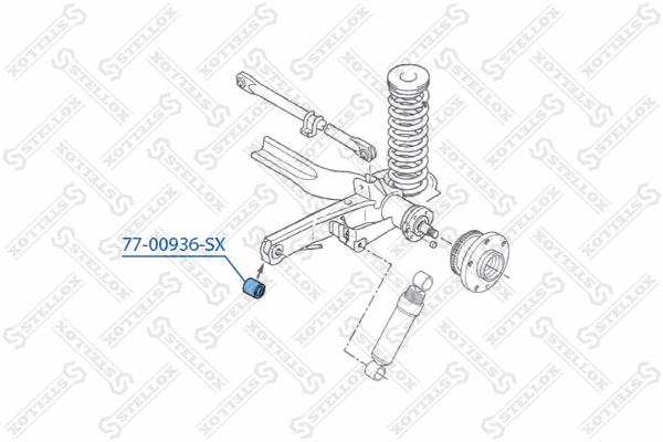 Mounting, control/trailing arm
