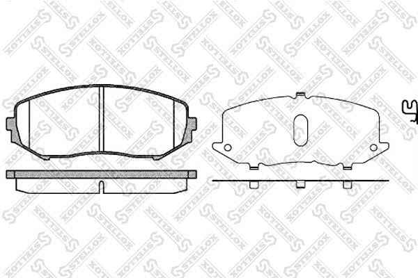 Brake Pad Set, disc brake (001 097-SX)