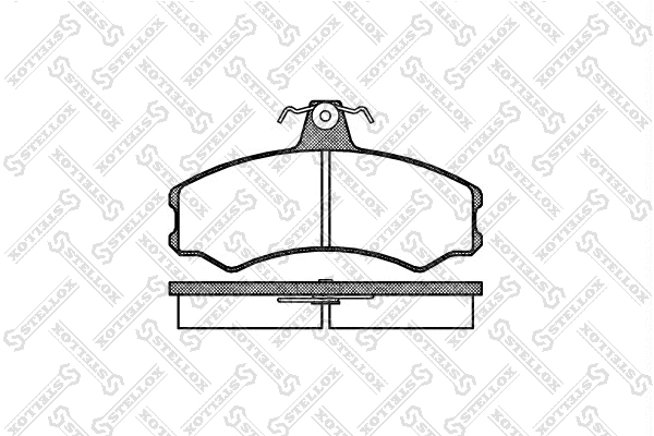 Brake Pad Set, disc brake (154 002-SX)