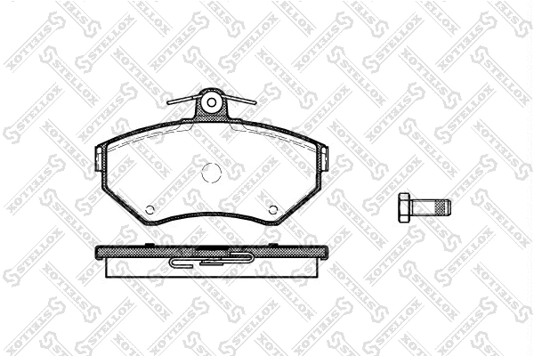 Brake Pad Set, disc brake (642 000B-SX)