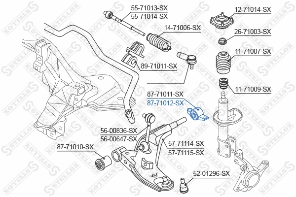 Mounting, control/trailing arm