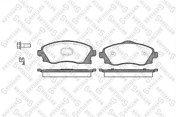 Brake Pad Set, disc brake (785 002B-SX)