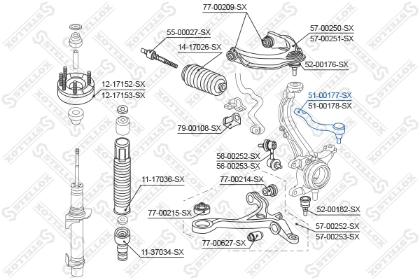 Tie Rod End (51-00177-SX)