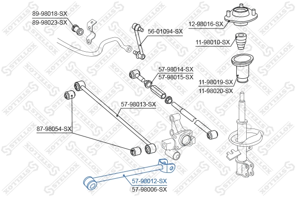 Rod/Strut, wheel suspension