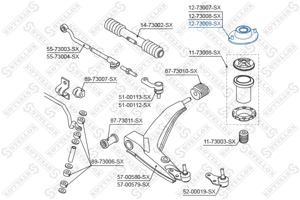 Suspension Strut Support Mount
