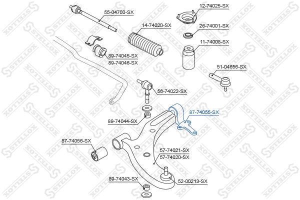 Mounting, control/trailing arm