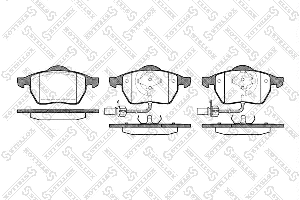 Brake Pad Set, disc brake (401 022B-SX)