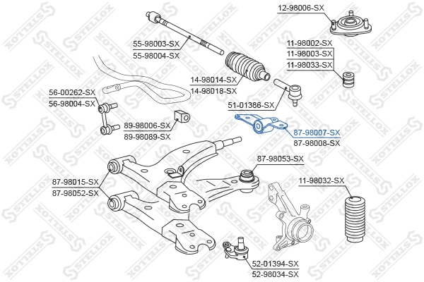 Mounting, control/trailing arm