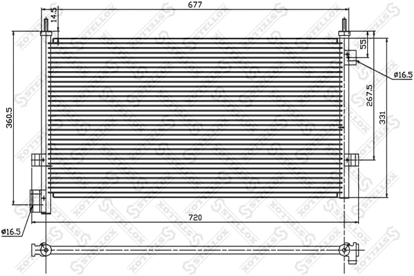 Condenser, air conditioning (87-28007-SX)