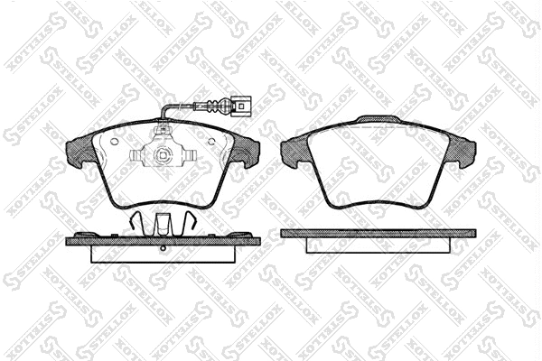 Brake Pad Set, disc brake (1056 011-SX)