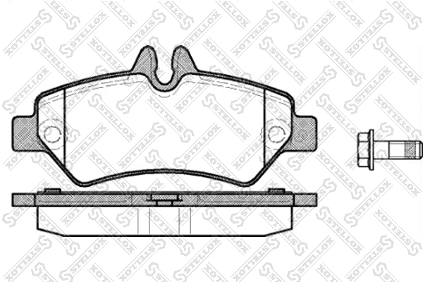 Brake Pad Set, disc brake (1257 000L-SX)