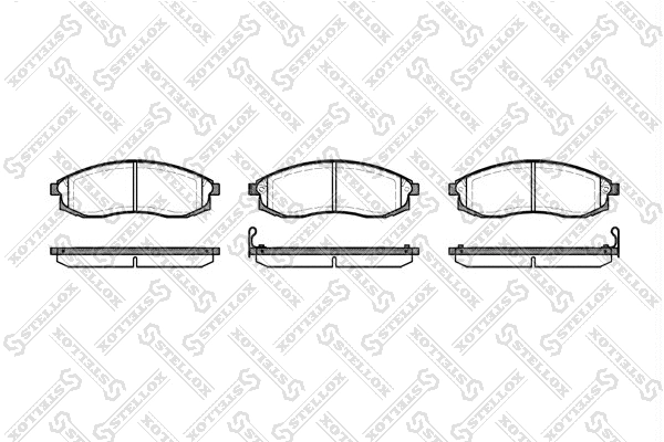 Brake Pad Set, disc brake (609 002-SX)
