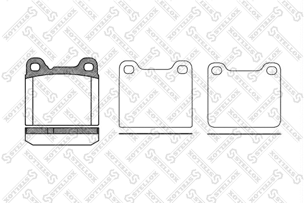 Brake Pad Set, disc brake (268 010-SX)