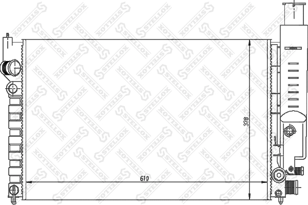 Radiator, engine cooling (10-25126-SX)