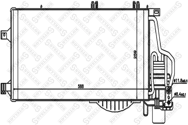 Condenser, air conditioning (10-45141-SX)