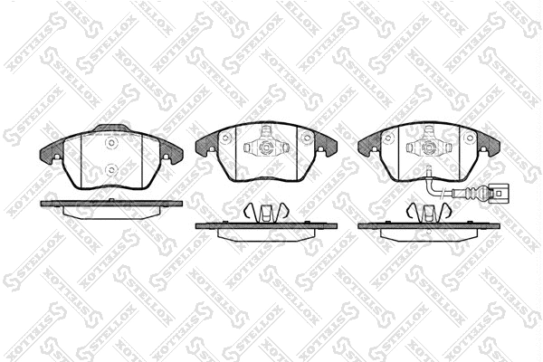 Brake Pad Set, disc brake (1041 001B-SX)