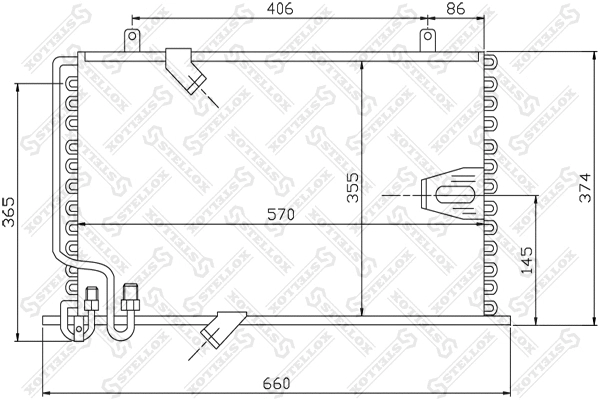 Condenser, air conditioning (10-45074-SX)