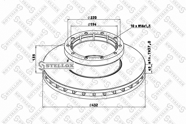 Brake Disc (85-00753-SX)