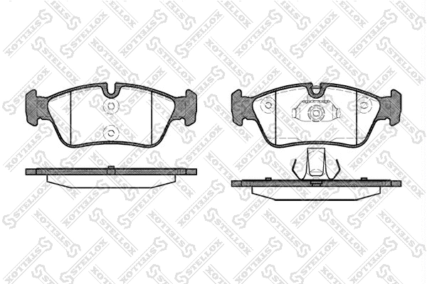 Brake Pad Set, disc brake (395 040B-SX)