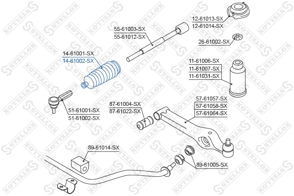 Bellow, steering