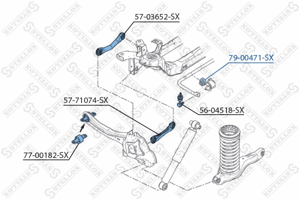 Mounting, stabiliser bar