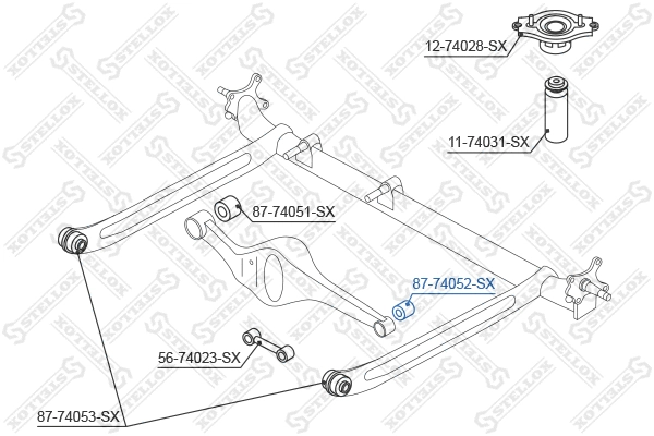 Mounting, control/trailing arm