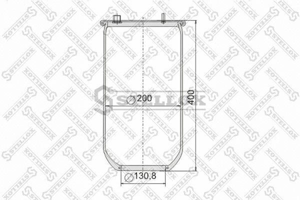 Bellow, air suspension (90-08870-SX)
