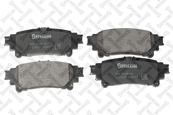 Brake Pad Set, disc brake (000 563B-SX)