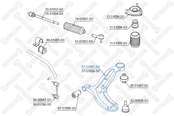 Control/Trailing Arm, wheel suspension
