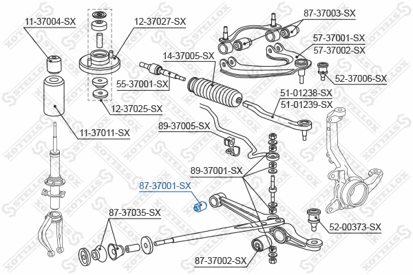 Mounting, control/trailing arm