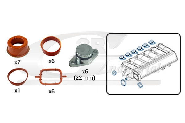 Gasket Set, intake manifold (85136)