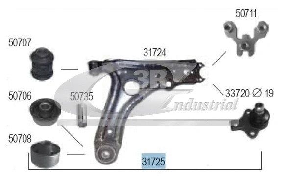 Control/Trailing Arm, wheel suspension (31725)