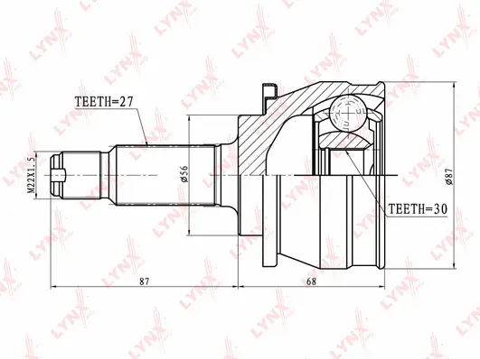 Joint Kit, drive shaft (CO-7102)