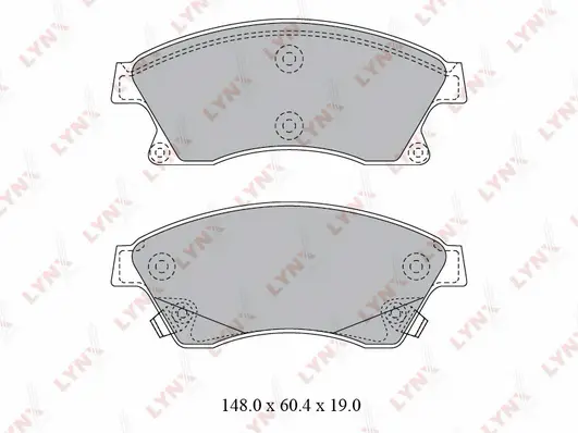 Brake Pad Set, disc brake (BD-1810)