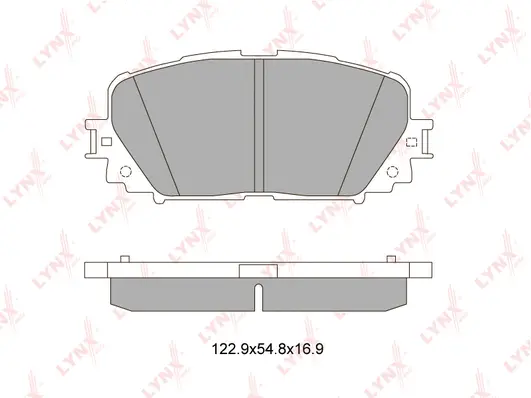 Brake Pad Set, disc brake (BD-7554)