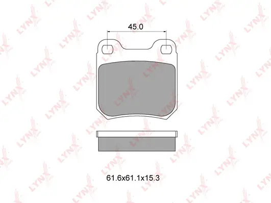Brake Pad Set, disc brake (BD-5902)