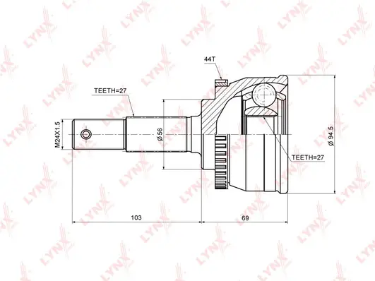 Joint Kit, drive shaft (CO-5749A)