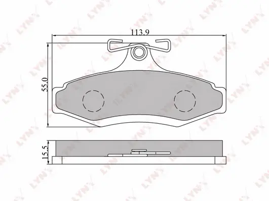 Brake Pad Set, disc brake (BD-1802)