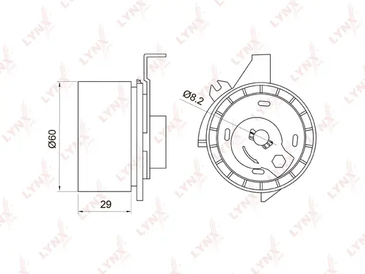 Tensioner Pulley, timing belt (PB-1047)