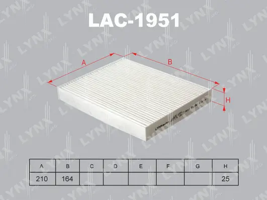 Filter, cabin air (LAC-1951)